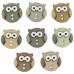 Набор пуговиц Sew Cute Owls от Dress It Up, 8 шт