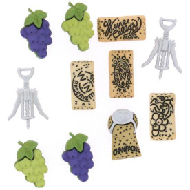 Набор пуговиц Uncorked от Dress It Up, 11 шт