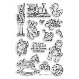 Набір акрилових штампів Baby Toys 15х10 см, Stampendous