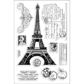 Набор акриловых штампов Eiffel Tower 15х10 см, Stampendous