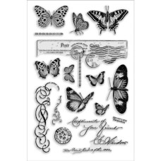 Набір акрилових штампів Butterfly Charms 15х10 см, Stampendous
