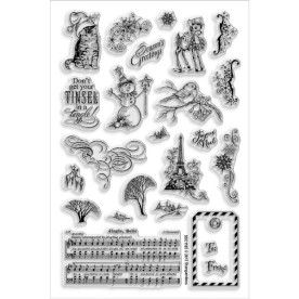 Набір акрилових штампів Christmas Charms 15х10 см, Stampendous