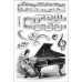 Набір акрилових штампів Vintage Piano 15х10 см, Stampendous