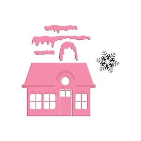 Набір ножів для тиснення і вирізання Christmas Village, 21х15 см від Marianne Designs