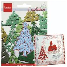 Ніж для тиснення і вирізання Christmas Tree, розмір 16х11 см від виробника Marianne Designs