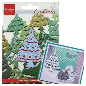 Ніж "Christmas Tree" для тиснення і вирізання, 16х11 см від виробника Marianne Designs