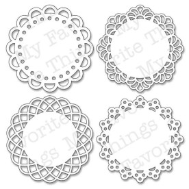 Набір ножів для вирізання Mini Doily Circles від Die-Namics Die