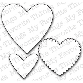 Набор ножей для вырезания Hearts A Plenty от Die-Namics Die