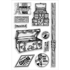 Набір акрилових штампів Baggage Claim 15х10 см, Stampendous