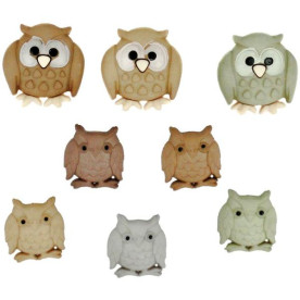 Набор пуговиц Whoo... от Dress It Up, 8 шт