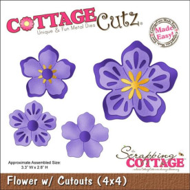 Нож для вырезания Flower With Cut-Outs Made Easy от CottageCutz