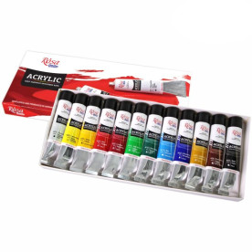 Набор акриловых красок, 12 x 20мл, Rosa Studio