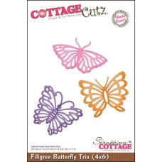 Ніж для вирізання Filigree Butterfly Trio Made Easy від CottageCutz