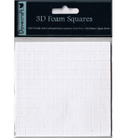 Большие квадратики из вспененного скотча 3d 100 шт. от Dovecraft