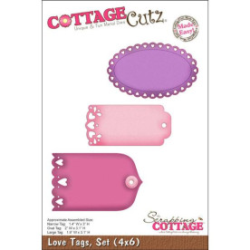 Нож для вырезания 3 Love Tags Made Easy от CottageCutz