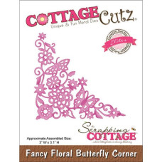 Ніж для вирізання Fancy Floral Butterfly Corner від CottageCutz