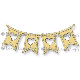Нож для вырезания Heart Banner от компании La-La Land Die
