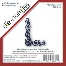 Нож для вырезания Scrolly Corner от компании Die-Namites