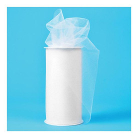 Блискуча декоративна сітка (фатин) White від Expo, ширина 15 см, довжина 90 см