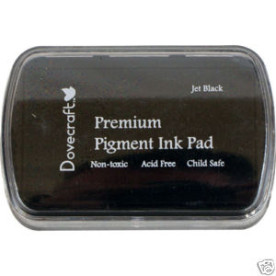 Подушечка з фарбою для Штампінг Pigment Ink Pads - Jet Black від Dovecraft