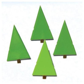 Набор брадсов Green Tree от Eyelet Outlet, 12 шт