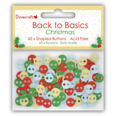 Набір гудзичків Christmas - Back to Basics Buttons від Dovecraft