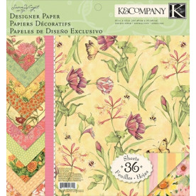 Набор бумаги Spring Blossom 30х30 см 12 листов от компании K&Company