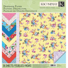 Набор бумаги Bloomscape 30х30 см 12 листов от компании K&Company