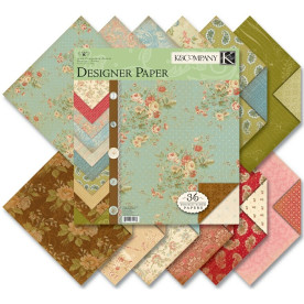 Набір паперу Bailey 30х30 см 12 аркушів від компанії K & Company