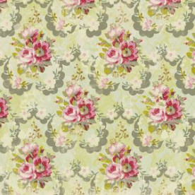 Односторонній папір Mint Scallop Roses 30х30 см від компанії K & Company
