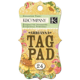 Набор тегов Abrianna от K&Company, 24 шт