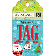 Набор тегов Very Merry от K&Company, 24 шт