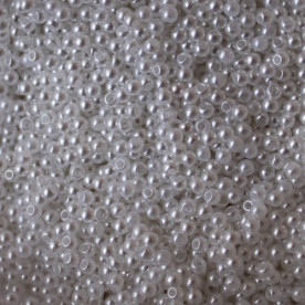 Набір перламутрових намистин білого кольору, 10 г