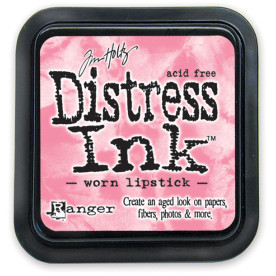 Краска для штампинга Distress Pad - Worn Lipstick от Tim Holtz