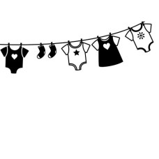 Папка для тиснення Baby Clothes On Line від Darice