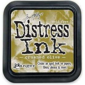 Краска для штампинга Distress Pad - Crushed Olive от Tim Holtz