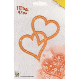 Ніж для вирізання 2 Hearts, розмір від Nellie's Choice