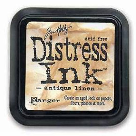 Краска для штампинга Distress Pad - Antique Linen от Tim Holtz