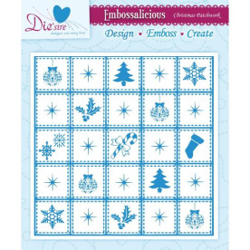 Папка для тиснения Christmas Patchwork от Crafter's Companion