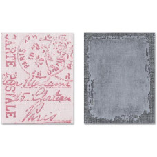 Папки для тиснення Distressed Frame & Postal від Tim Holtz