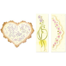 Папки для тиснення Scallop Heart Doily від Tim Holtz
