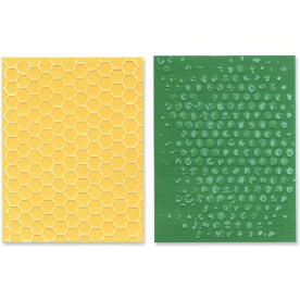 Папки для тиснення Bubble & Honeycomb від Tim Holtz