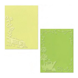 Папки для тиснения Wheelbarrow & Watering Can от Tim Holtz