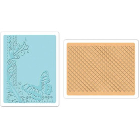 Папки для тиснения Butterfly & Lattice от Tim Holtz