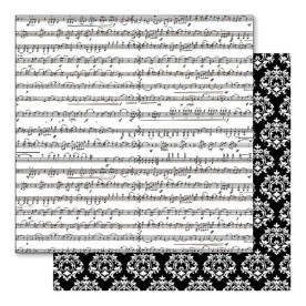 Двусторонняя перламутровая бумага Musical 30х30 см от Ruby Rock-It