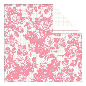 Двусторонняя бумага Flower 30х30 см от компании Teresa Collins