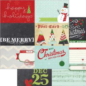 Двусторонняя бумага Horizontal Journaling Cards 30х30 см от Simple Stories