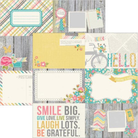 Двосторонній папір Journaling Cards 30х30 см від компанії Simple Stories