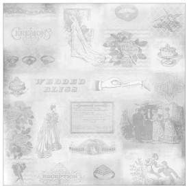 Односторонній папір Our Wedding 30х30 см від компанії Karen Foster