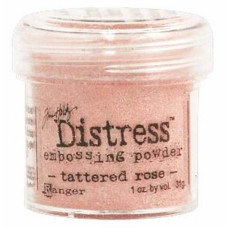 Пудра для ембоссінга Tattered Rose від Tim Holtz